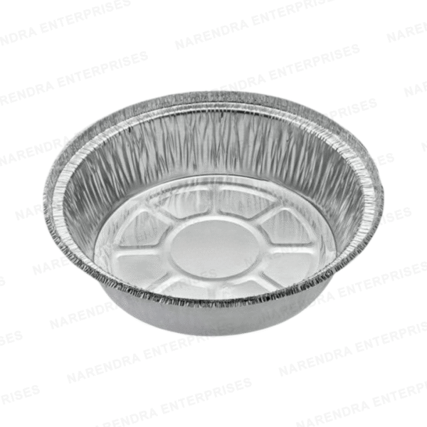7 Inch Rround Aluminium Container - Image 1