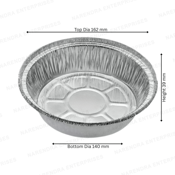 7 Inch Rround Aluminium Container - Image 3