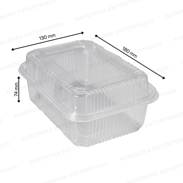 750 ML Hinged Container Hi Lid - Image 2
