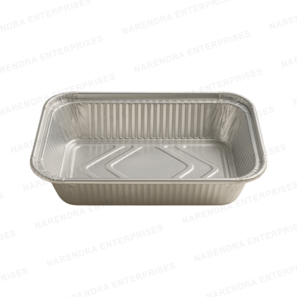 750 ML Rectangluar Aluminium Container - Image 1