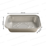750 ML Rectangluar Aluminium Container - Image 3