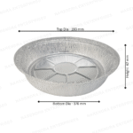 8 Inch Rround Aluminium Container - Image 3