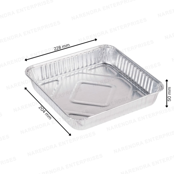 9x9 Inch Aluminium Container - Image 3