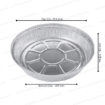 9 Inch Rround Aluminium Container - Image 3
