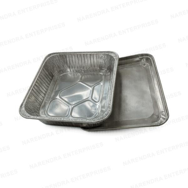 Half Deep ( 3200 ML) Rectangluar Aluminium Container - Image 4
