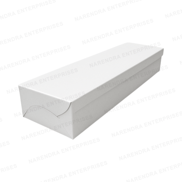 Single Dosa box White + Silver Lamination - Image 1