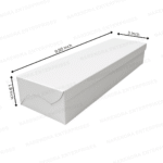 Single Dosa box White + Silver Lamination - Image 3